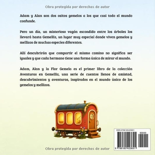 Adam, Alan y la Flor Gemela: Un cuento para gemelos y mellizos: 1 (AVENTURAS EN GEMELLIZ)